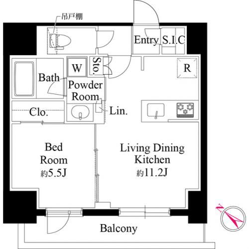 グランパセオ銀座築地の間取り