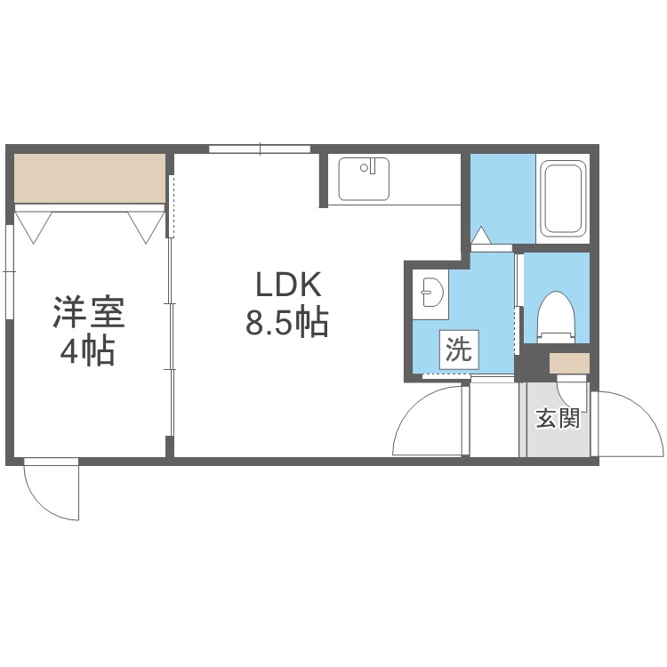 【ラフィーネ東札幌の間取り】