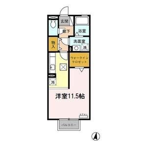 名古屋市守山区幸心のアパートの間取り