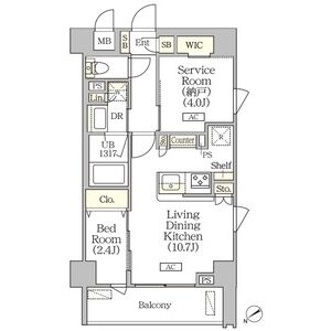 江東区佐賀のマンションの間取り