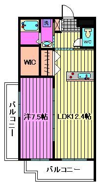 さいたま市北区宮原町のマンションの間取り