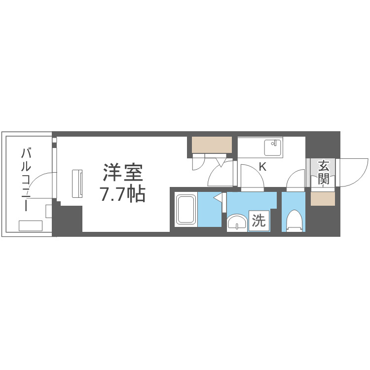 ソルテラス大阪城東の間取り