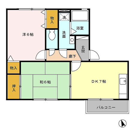 グリーンハイツの間取り