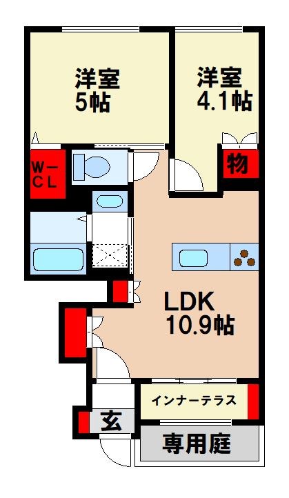 ボンヌールの間取り