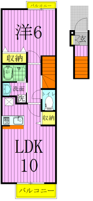 サニー　クレメントIIの間取り