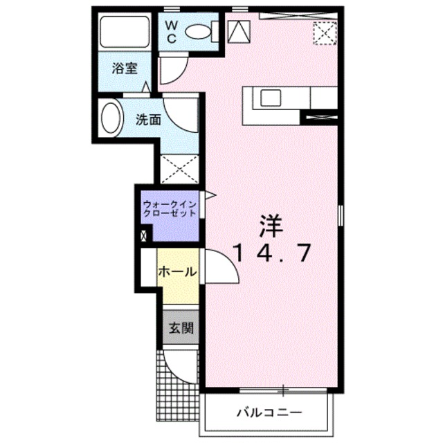 和歌山市福島のアパートの間取り