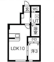 【東根市大字羽入のアパートの間取り】