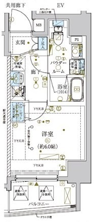 メインステージ横濱関内の間取り