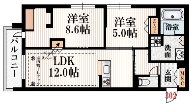 パークイーストの間取り