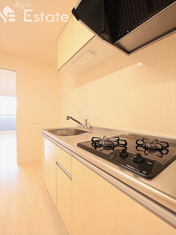 キッチン　システムキッチン　2口コンロ付