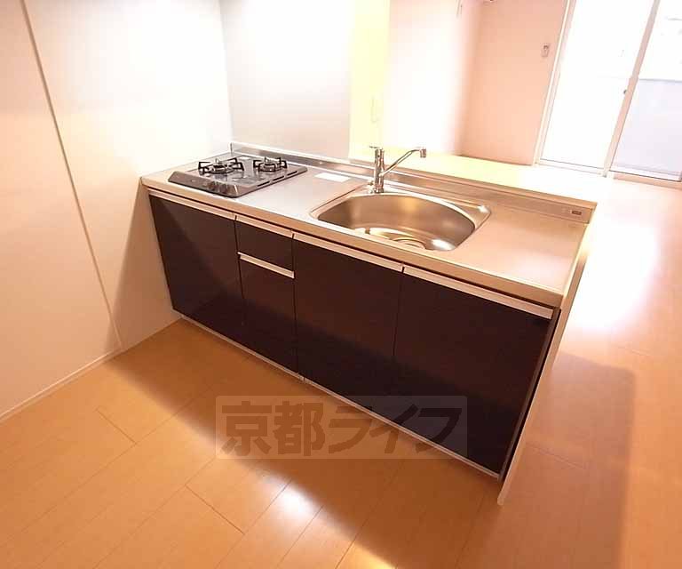 キッチン　２口コンロの付いたキッチンです。