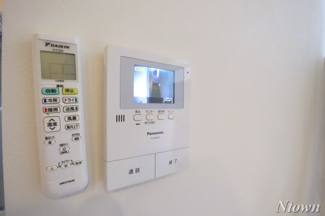 セキュリティ　モニター付きインターホンです