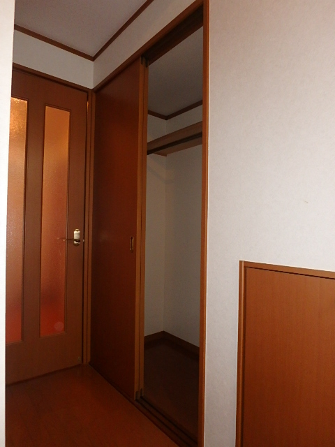 収納　一人なら十分な広さの収納です。