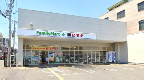 コンビニ　ファミリーマート 薬ヒグチ西陣北店（コンビニ）まで449m