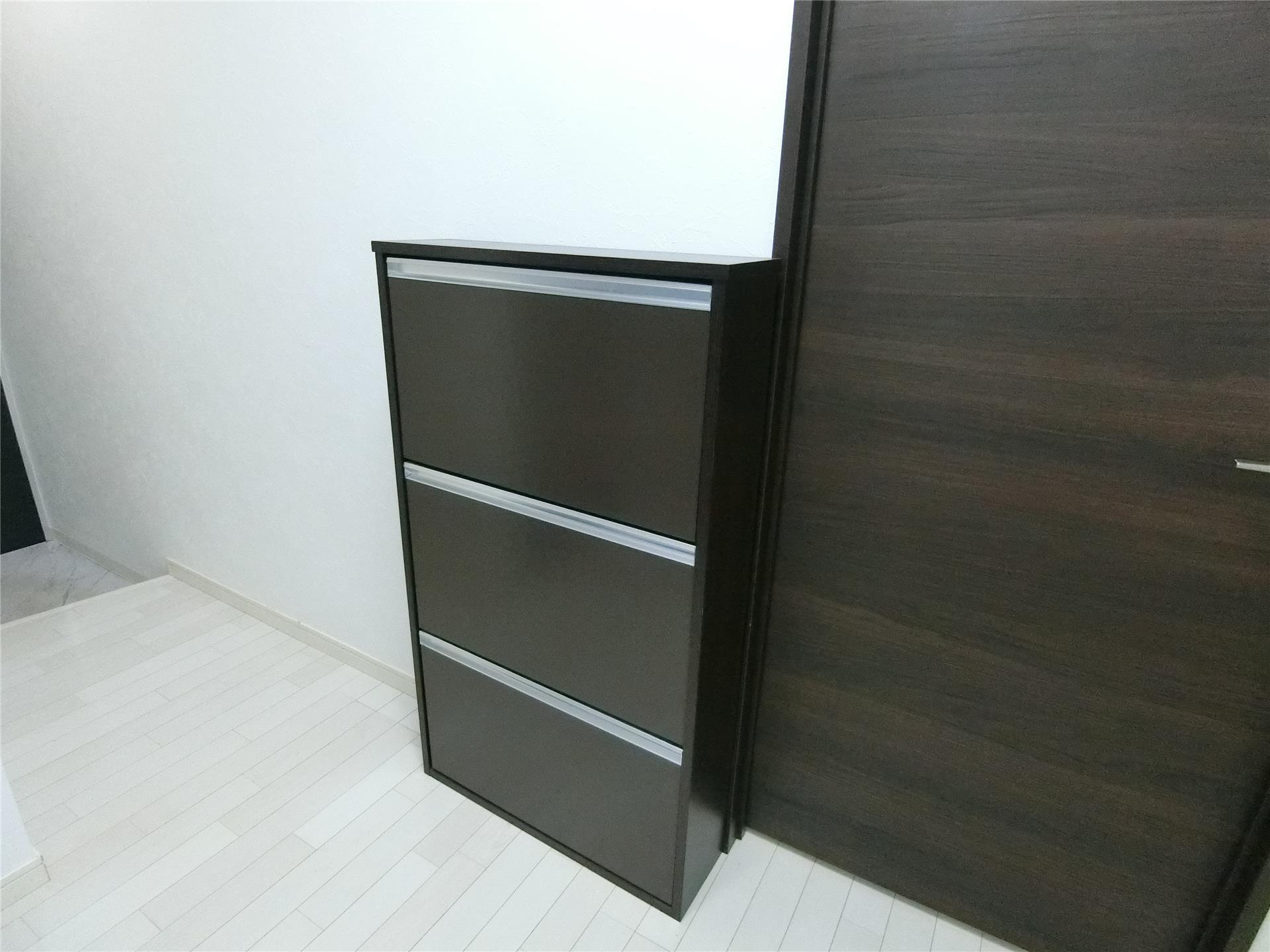 玄関　お部屋の邪魔にならないスリムタイプのシューズボックス付き♪