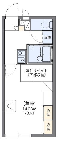 レオパレスいけざわAの間取り写真