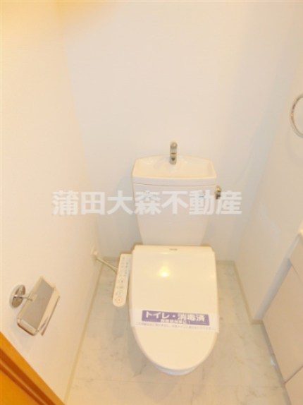 トイレ　温水洗浄便座付きのトイレ