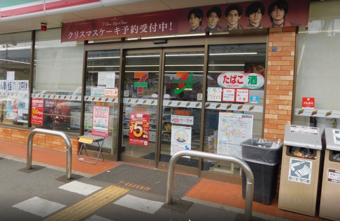 コンビニ　セブンイレブン 大阪南津守6丁目店（コンビニ）まで435m