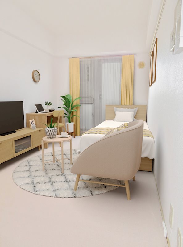 居室・リビング　※写真の家具は合成です。※家具・調度品は設備には含まれません