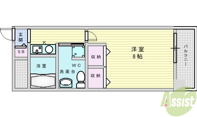 アスリート新大阪2の間取り写真
