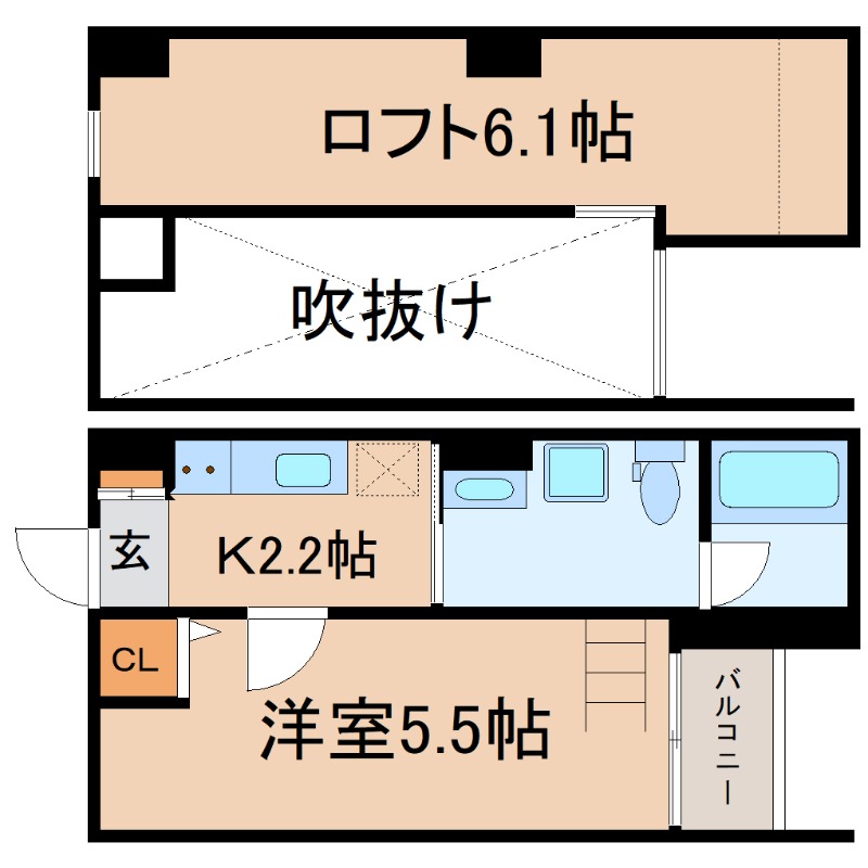 ＪＲ東海道本線 立花駅 徒歩7分 2階建 築11年の間取り写真