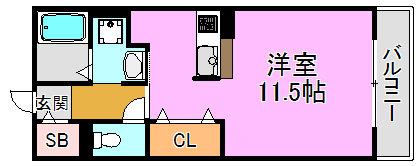 メゾンKの間取り写真