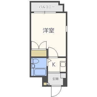 ダイヤモンドタワー薬院南の間取り写真