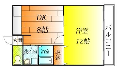 ルブラン甲陽の間取り写真