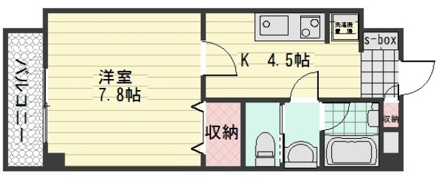 ＪＲ可部線 大町駅 徒歩3分 7階建 築10年の間取り写真