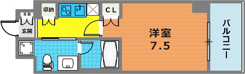 京王井の頭線 下北沢駅 徒歩12分 11階建 築22年の間取り写真
