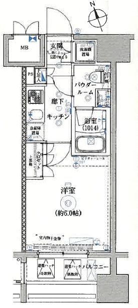 Rising place 川崎の間取り写真