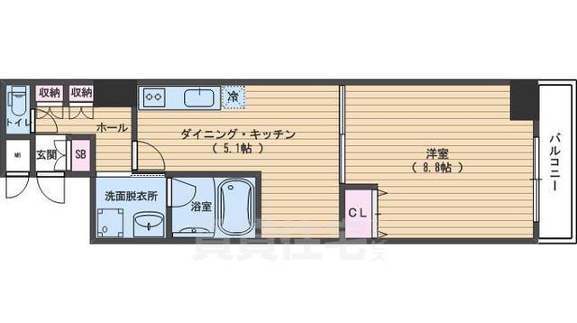 アスヴェル京都市役所前3の間取り写真