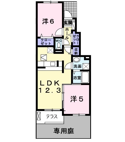 南海本線 北助松駅 徒歩14分 2階建 築17年の間取り写真