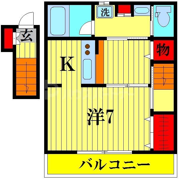 ドミール西初石A棟の間取り写真