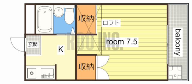城北ハイツの間取り写真