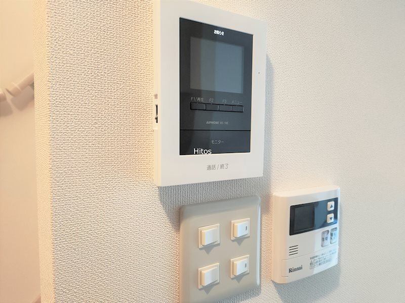 セキュリティ　カラーモニター付インターフォンで急な来客も安心。