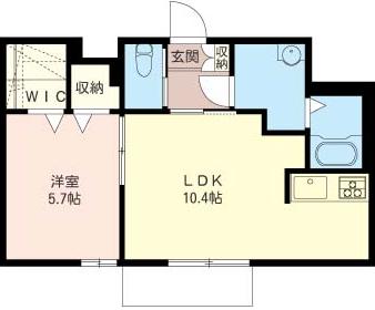 さいたま市緑区東浦和のアパートの間取り