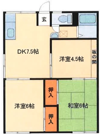 メゾン芳賀の間取り