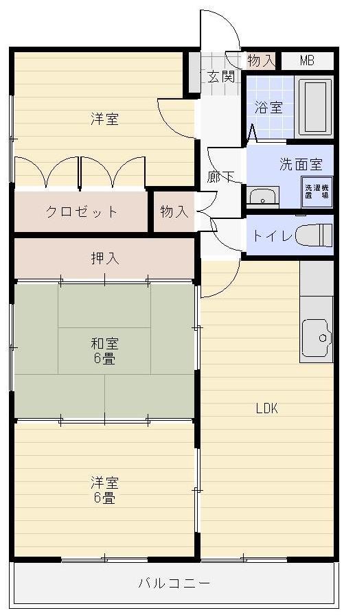 メゾンソレイユの間取り