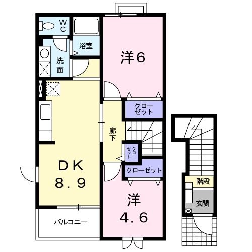 プレジールの間取り