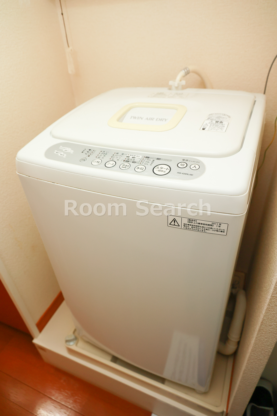 洗面設備　洗濯機、収納