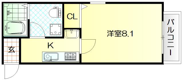 グローハイツ針中野_間取り_0