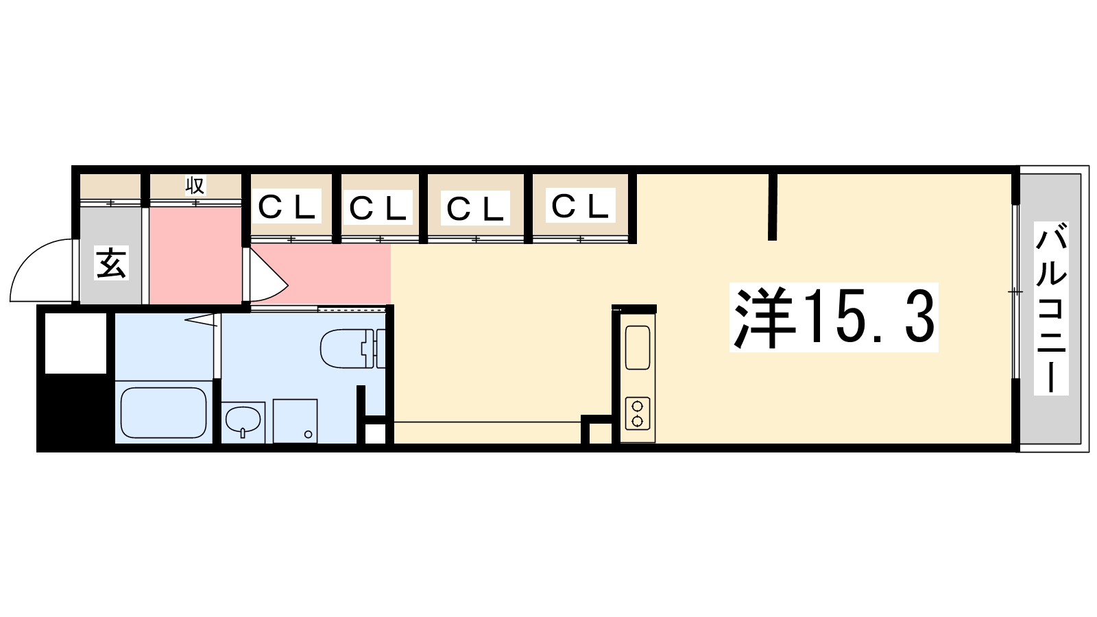 キャッスルコート西新町の間取り