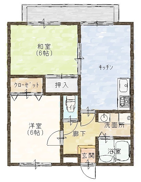 ハイツ四季の間取り