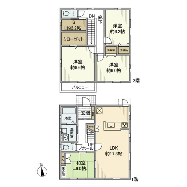 郡山町戸建の間取り