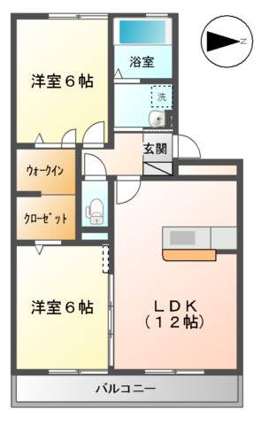 【ビューテラス　セジュールNの間取り】