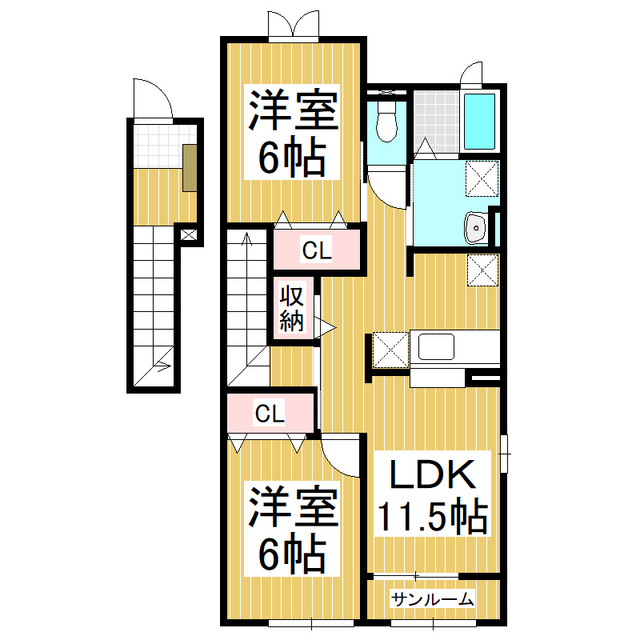 クリアネスＣ棟の間取り