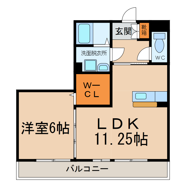 ラ・ミアカーサ勇助山の間取り