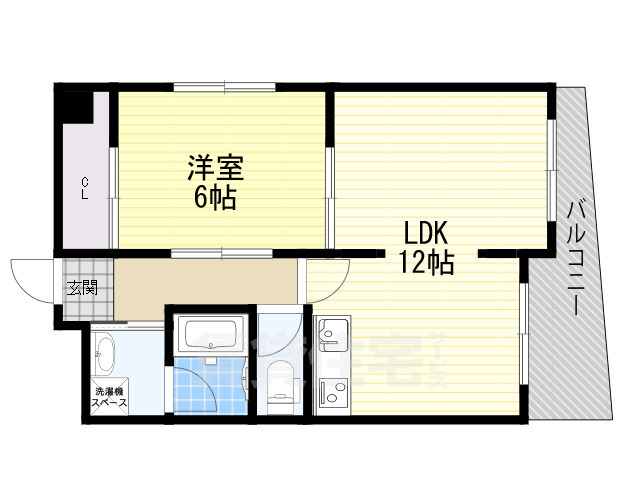 豊中市柴原町のマンションの間取り