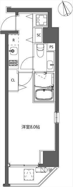 カーサスプレンディッド虎ノ門の間取り